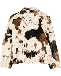 VALENTINI 1972 - Cow-Print Faux-Fur Jacket - Lyst