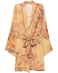 forte_forte - Floral-Print Belted Jacket - Lyst
