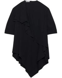 Givenchy - Robe Asymétrique En Crêpe Cady Avec Détail De Nœud - Lyst