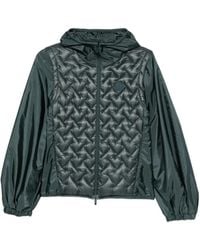 Moncler - Quilted-Panel Hooded Jacket - Lyst