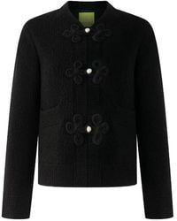 Shanghai Tang - Embroidered Frog-Button Cardigan - Lyst