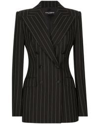 Dolce & Gabbana - Wool Pinstripe Blazer - Lyst