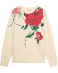 Blumarine - Floral-Print Sweater - Lyst