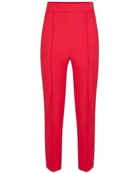 Elisabetta Franchi - Technical Fabric Trousers - Lyst