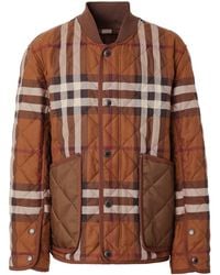 Burberry - Vintage Check Quilted Jacket - Lyst
