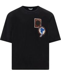 Ferragamo - T-Shirt Con Applicazione - Lyst