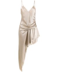 Alexander Wang Asymmetrisches Spaghettikleid - Natur
