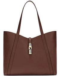 Furla - Curved-Panel Clasp Tote Bag - Lyst