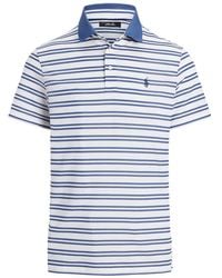 Ralph Lauren - Gestreiftes Poloshirt Mit Drei Knöpfen - Lyst