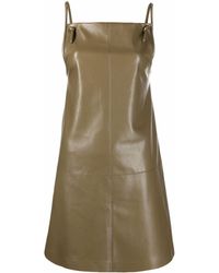 Nanushka - Vegan Leather Mini Dress - Lyst