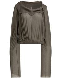 Rick Owens - Cropped Hoodie - Lyst