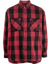 Neighborhood - Check-Pattern Cotton Shirt - Lyst