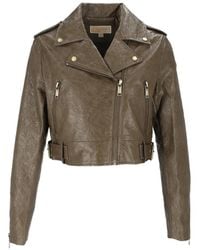 Michael Kors - Veste De Moto À Manches Longues - Lyst
