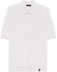 Fay - Polo En Maille Torsadée - Lyst