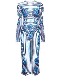 Jean Paul Gaultier - Flower Maxi Dress - Lyst