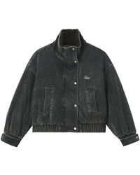 Izzue - Chaqueta Con Efecto Degradado Y Ribete De Piel De Borrego - Lyst