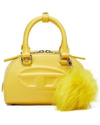 DIESEL - Bolso de hombro mini con logo en relieve - Lyst