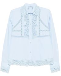 Ermanno Scervino - Embroidered Cotton Shirt - Lyst