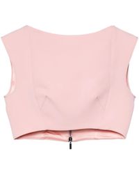 Maticevski - Cropped-Top Mit Angeschnittenen Ärmeln - Lyst
