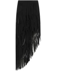 Erika Cavallini Semi Couture - Melania Fringed Skirt - Lyst