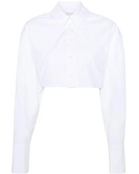 Patrizia Pepe - `Essential` Cropped Shirt - Lyst