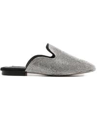 Twentyfourhaitch - Aukena Rhinestone-Embellished Slip-On Mules - Lyst