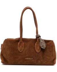 Marc Ellis - Bilbao Suede Leopard-Print Charm Shoulder Bag - Lyst