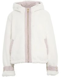 Liu Jo - Veste En Fourrure Artificielle À Capuche - Lyst