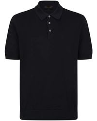 Gran Sasso - Short-Sleeve Button Polo Shirt - Lyst