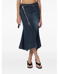 Sacai - Zip Detail Skirt - Lyst