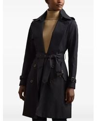 Ralph Lauren - Double-Breasted Belted Trench Coat - Lyst
