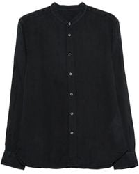 120% Lino - Collarless Long-Sleeve Shirt - Lyst