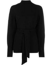 Zimmermann Tie Waist Knitted Sweater - Black