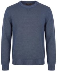 Slowear - Ribbed-Knit Crew-Neck Sweater - Lyst