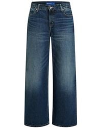 KARL LAGERFELD - Low-Rise Wide-Leg Jeans - Lyst