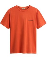 Woolrich - Garment-Dyed Graphic-Print T-Shirt - Lyst