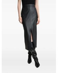 MARCELLA - Nerida Slit-Detail Midi Skirt - Lyst