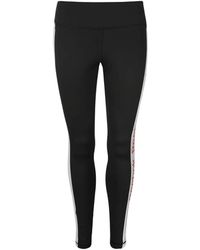Reebok - Linear-Logo Leggings - Lyst