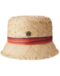 Maison Michel - Mini New Kendall Straw Cloche Hat - Lyst