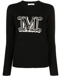Max Mara - Logo Cashmere Sweater - Lyst