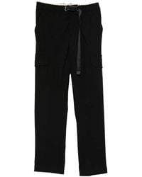 White Sand - Cargo Belted Trousers - Lyst