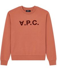 A.P.C. - Sudadera V.P.C. Con Logo Estampado - Lyst