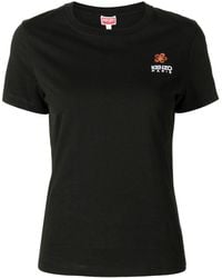 KENZO - T-shirt Met Geborduurd Logo - Lyst