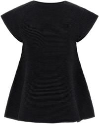 Issey Miyake - Corrugated Knit Dress - Lyst