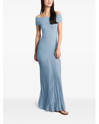 Michael Kors - Fold Over Pleated Maxi Dress - Lyst