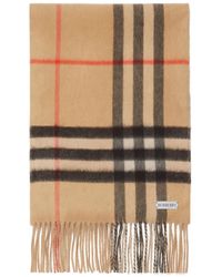 Burberry - Écharpe Réversible En Cachemire À Carreaux - Lyst