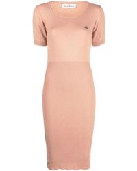 Vivienne Westwood - Orb-Logo Knitted Midi Dress - Lyst