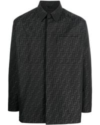 Fendi - Ff-monogram Shirt Jacket - Lyst