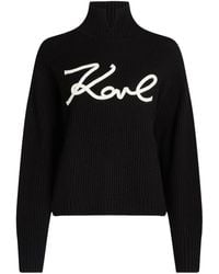 Karl Lagerfeld - Signature Soutache Knitted Top - Lyst
