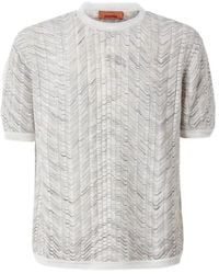 Missoni - Openwork-Knit Cotton And Viscose Polo Shirt - Lyst